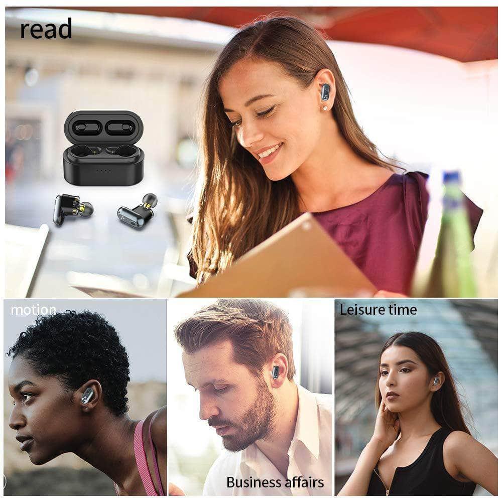 SYLLABLE S101 Wireless Bluetooth 5.0 Headphones with Deep Bass & Noise Cancellation - Perfect for Workouts, Commuting, and Office Use
