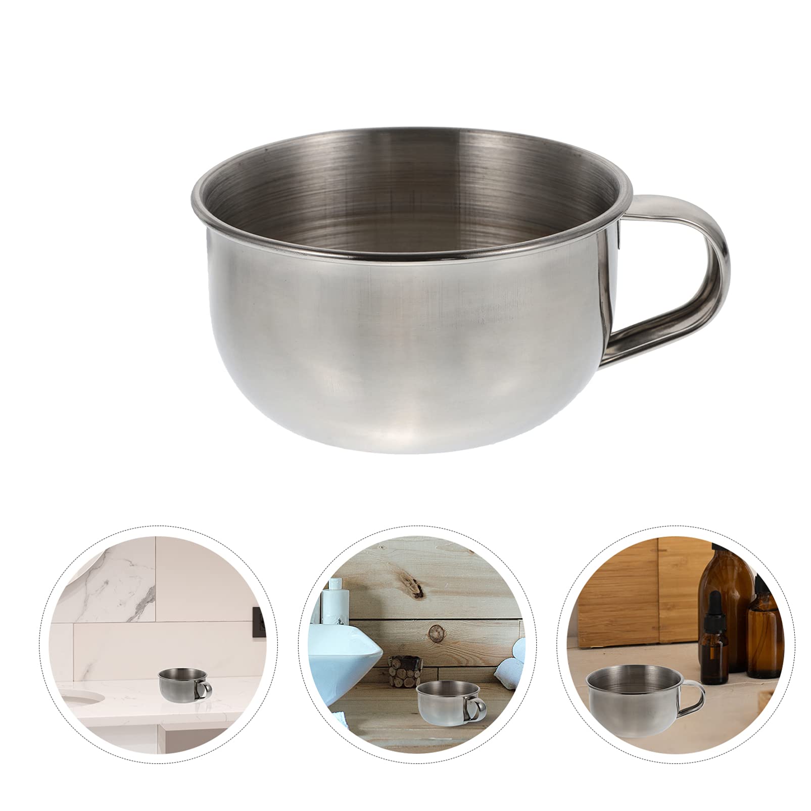 Stainless Steel Shaving Soap Bowl for Men - Travel Shaving Kit