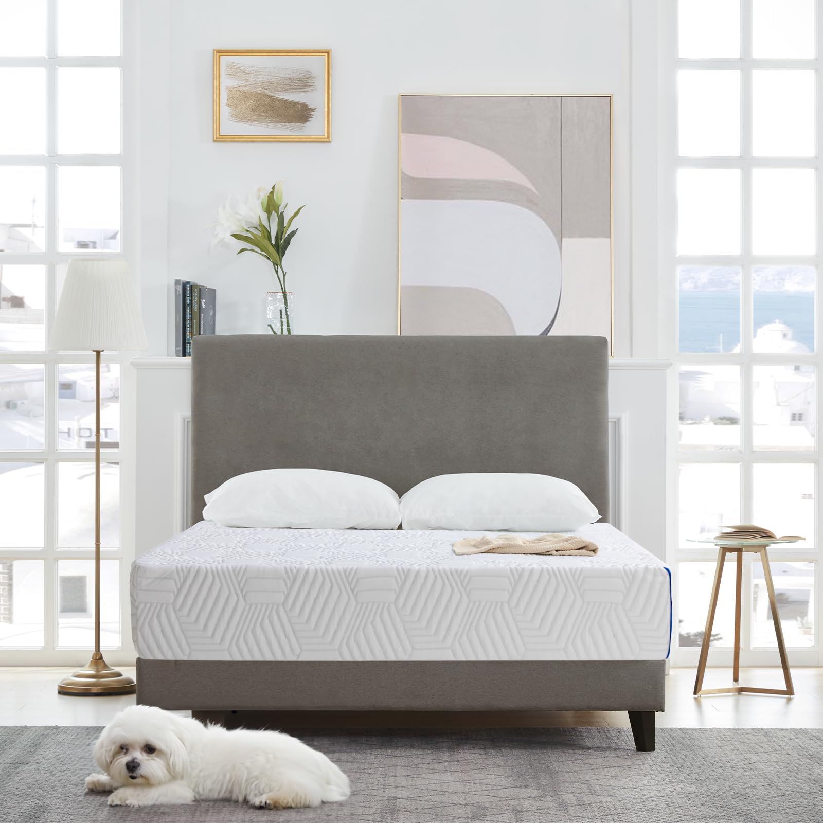 12 Inch Cooling-Gel Memory Foam Mattress - Medium Firm Full Size Bed in a Box for Back Pain Relief & Pressure Support | CertiPUR-US Certified | Breathable Soft Fabric Cover | Perfect for Guest Rooms, Dorms & Apartments