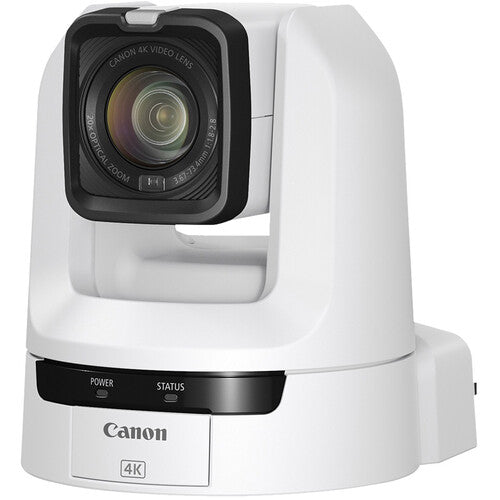 Canon CR N100 4K NDI PTZ Camera with 20x Optical Zoom - Professional Live Streaming & Video Conferencing (Titanium White) - Perfect for Church Broadcasts, Studio Productions & Remote Interviews