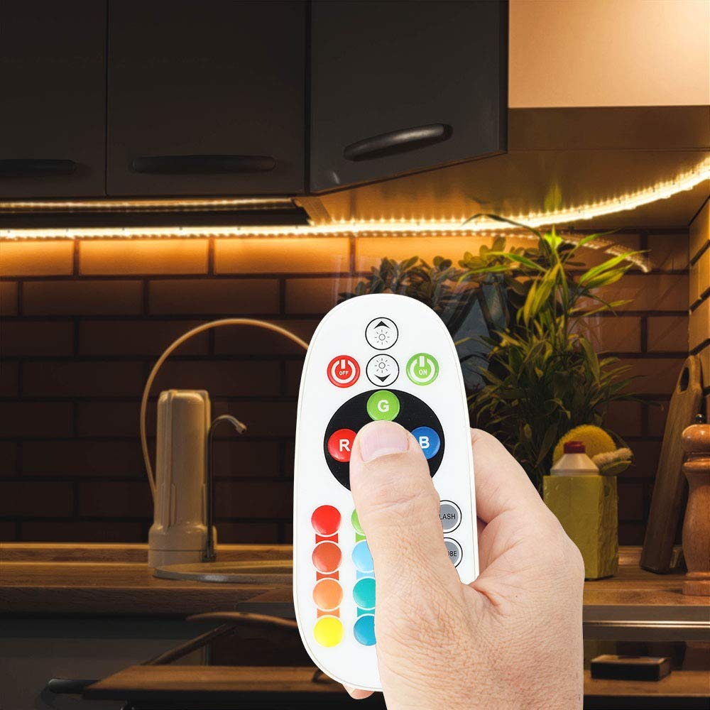 Wireless Infrared LED Strip RGB Light Controller with 24-Key Remote - Perfect for Home Decor, Gaming Setup & Party Lighting