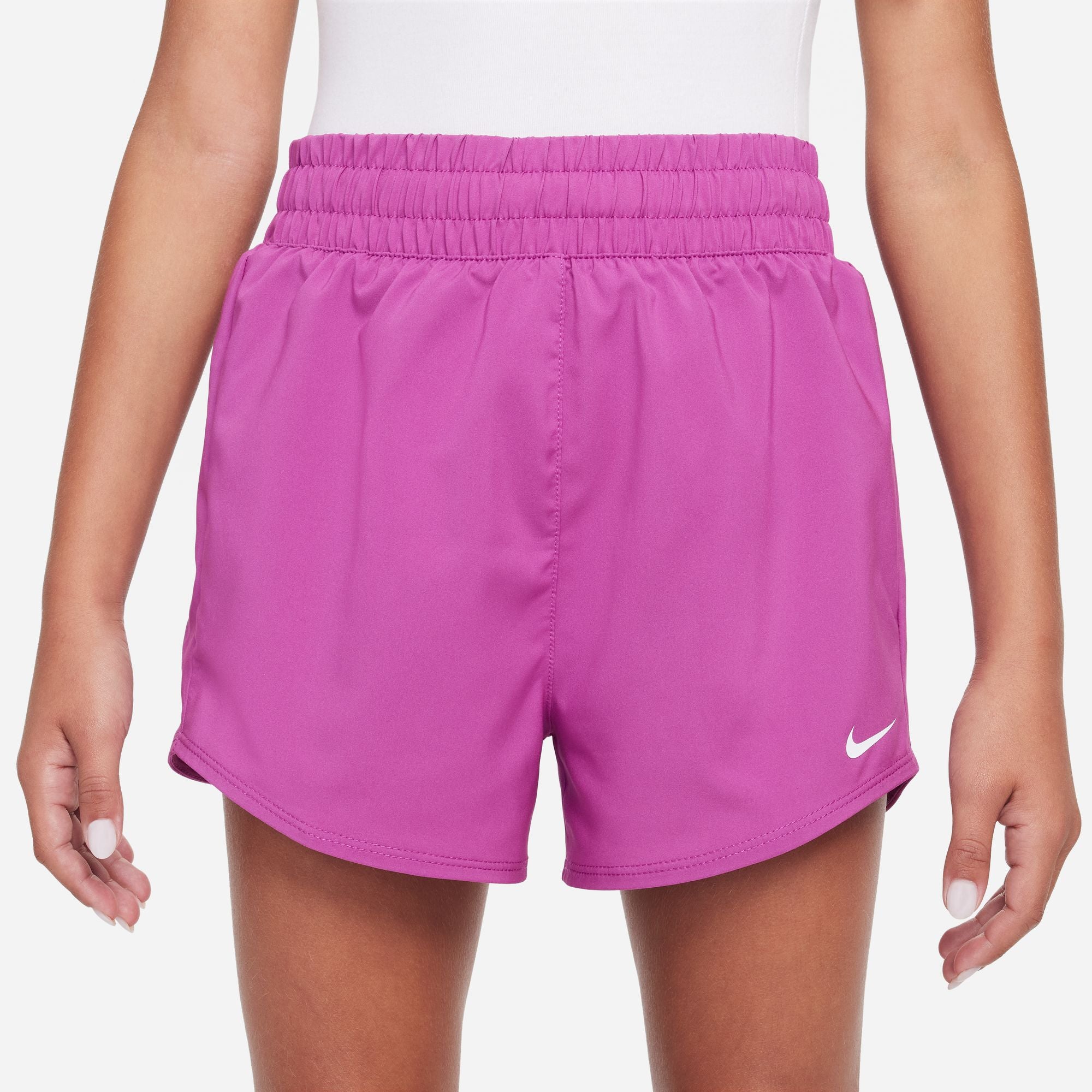 Nike Girls' Dri-FIT High Waisted Woven Shorts - Moisture-Wicking Athletic Shorts for Running, Yoga & Gym Workouts