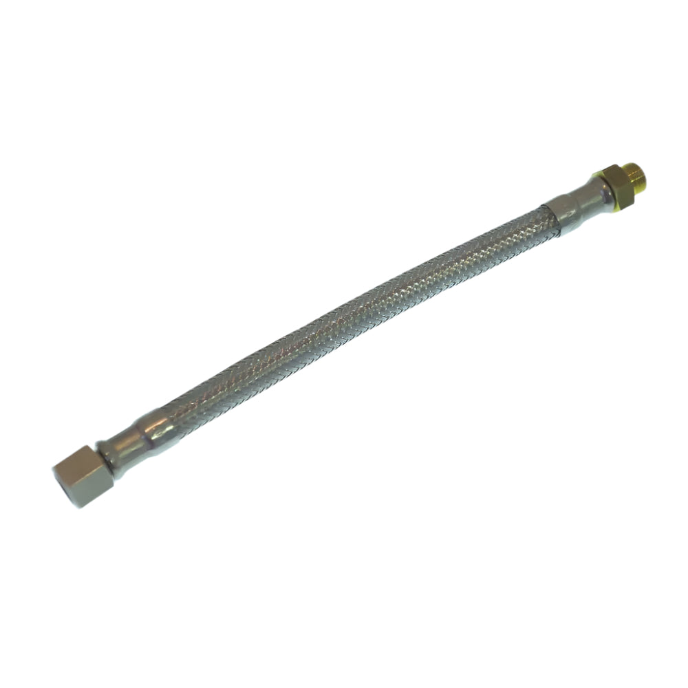 1/8 Inch Female to 1/8 Inch Male Stainless Steel Hose Connector - Perfect for Hydraulic Systems, Plumbing, and Industrial Applications