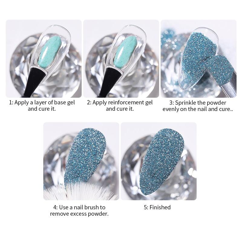 Reflective Glitter Nail Powder #01 - Premium Nail Art Dust for Gel & Acrylic Nails - Perfect for Salon, Party & Special Occasion Manicures
