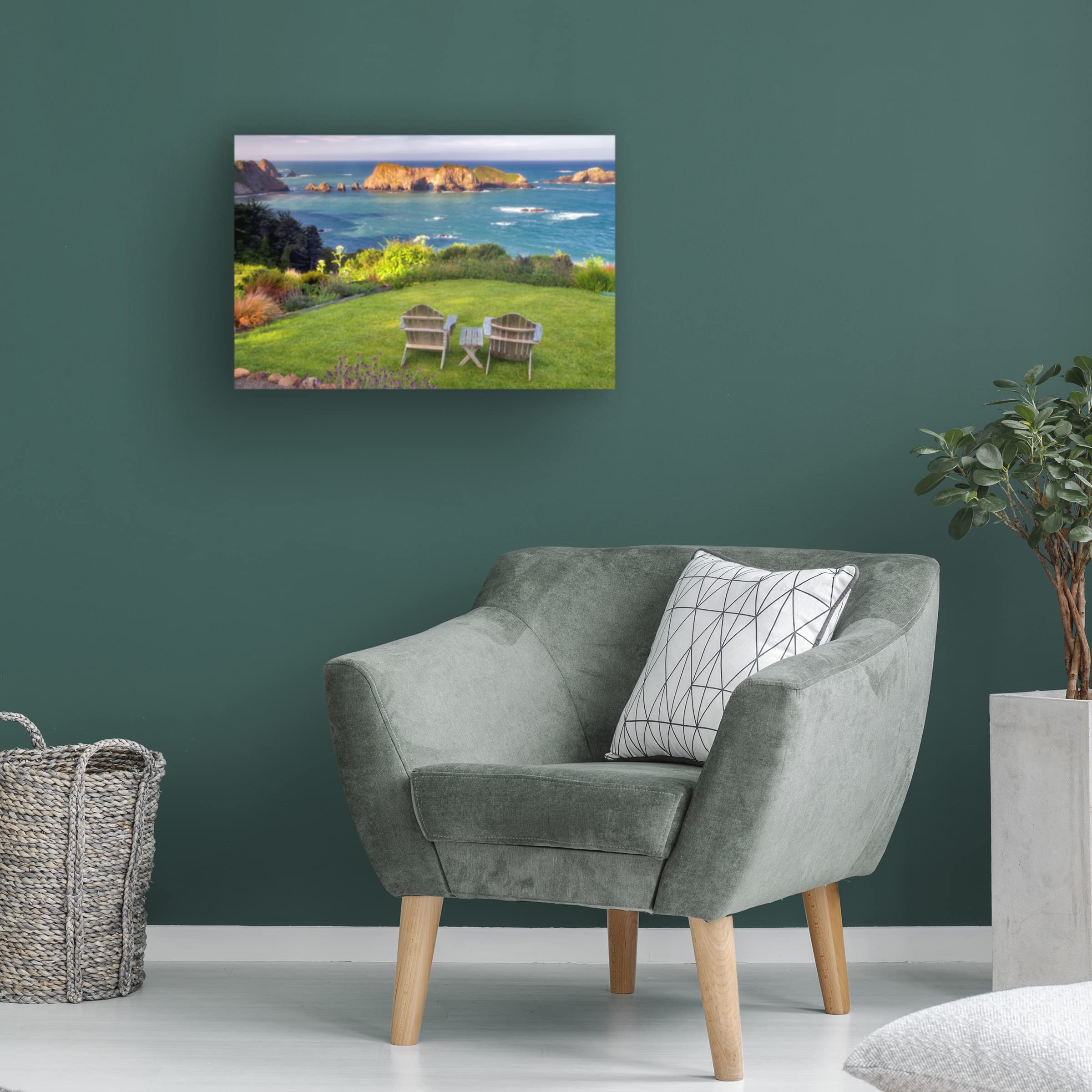 Dennis Frates 'Beach Chair 3' Canvas Wall Art Print - Coastal Decor for Living Room, Bedroom & Office - Trademark Fine Art Collection