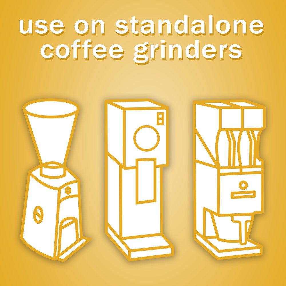Urnex Grindz Professional Coffee Grinder Cleaning Tablets - 3 Single Use Packets | Deep Clean & Maintain Burr Grinders | Perfect for Home Baristas & Coffee Shops