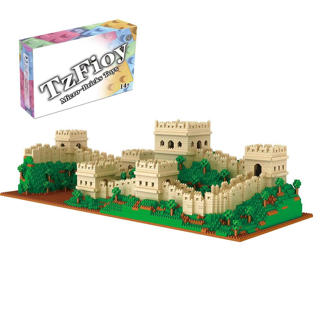 Great Wall of China Building Blocks Set (4114Pcs) - Famous World Architecture Educational Toy, Micro Bricks for Kids & Adults - Perfect for STEM Learning, Creative Play & Home Decor