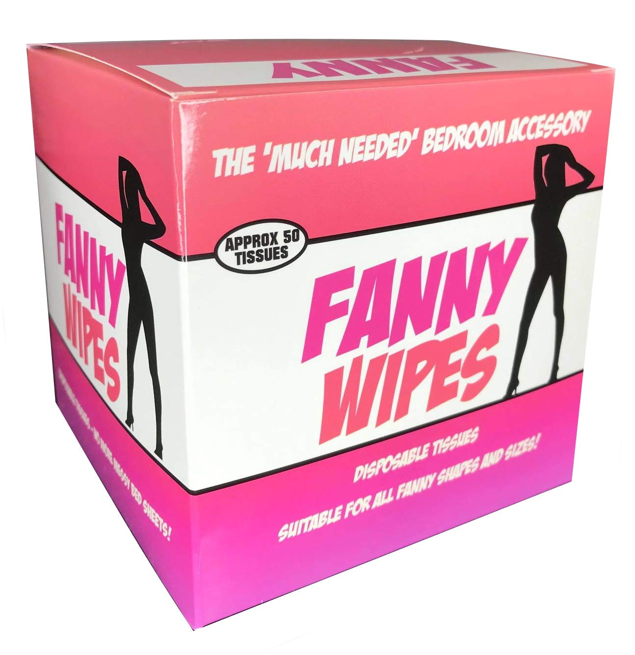 Funny Fanny Wipes - Novelty Joke Tissues for Women | Hilarious Gag Gift for Girlfriend, Wife & Mom | Perfect Birthday Prank Gift for Her | Great for Parties, Office Pranks & Funny Gifts