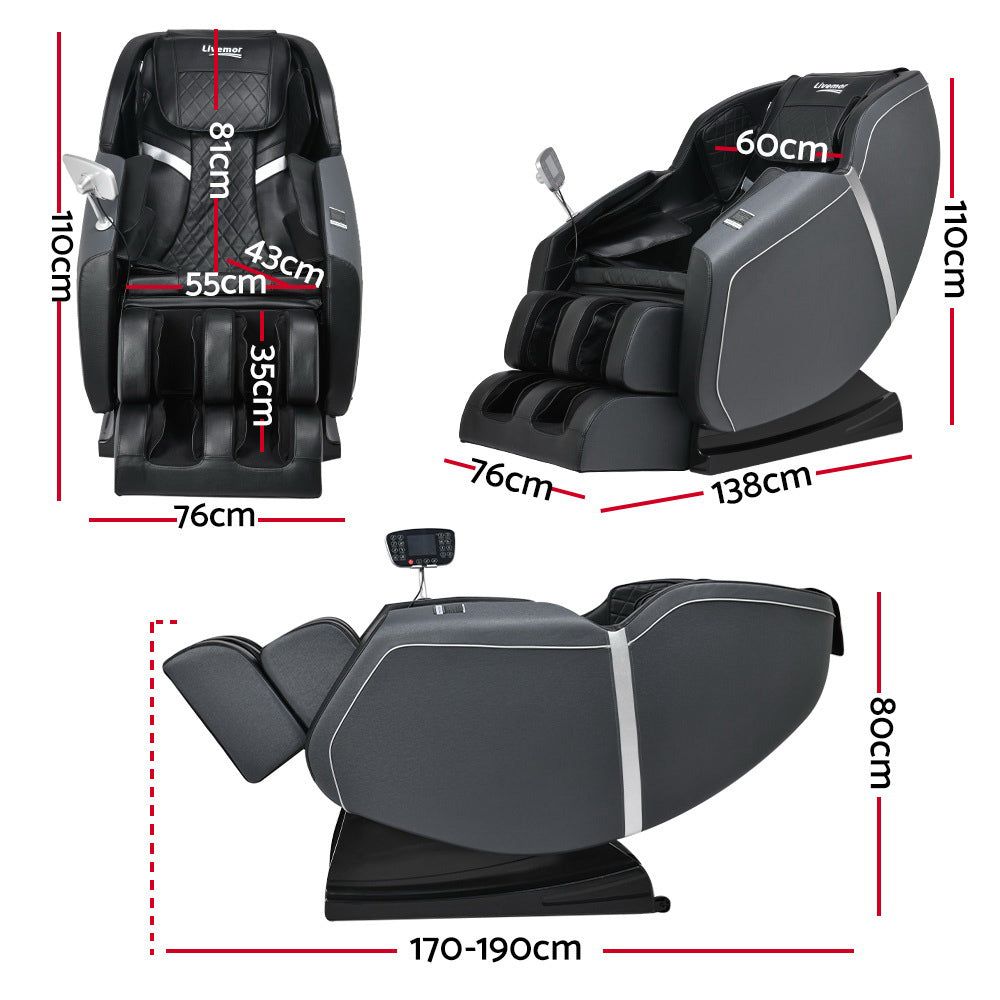 Livemor Electric Massage Recliner Chair with Full Body Shiatsu Massage - Perfect for Home, Office & Relaxation Therapy