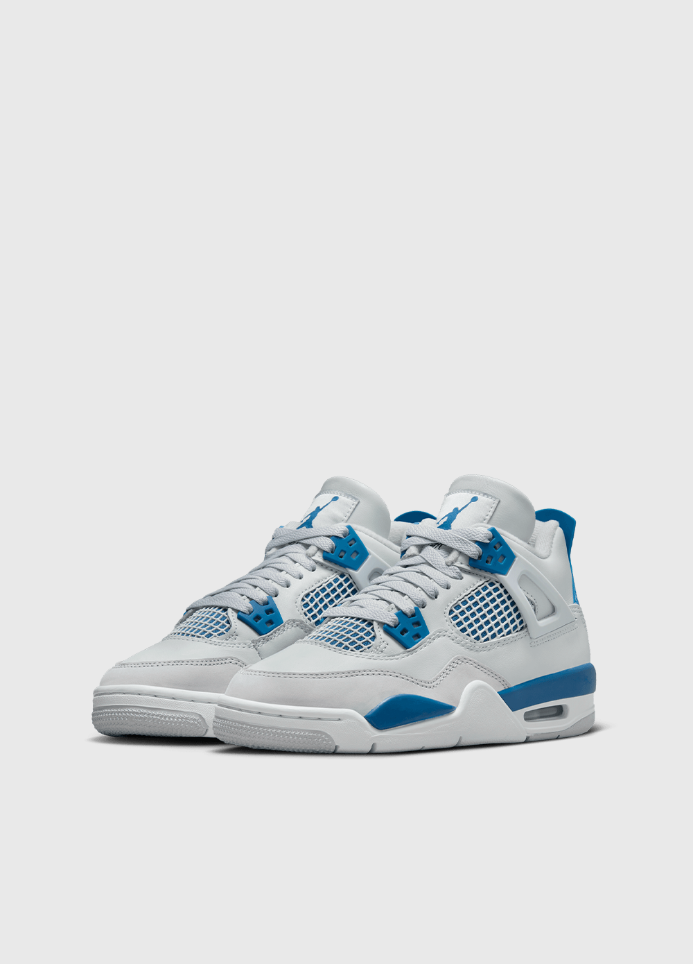 Air Jordan 4 Retro 'Industrial Blue' Basketball Sneakers for Girls (GS) - Comfortable Athletic Shoes for School, Sports & Casual Wear