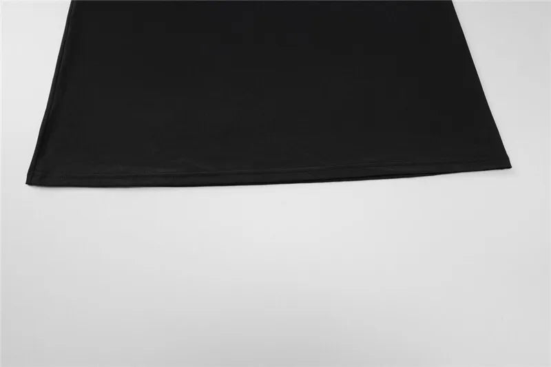 Black Sexy Dress Set for Women - Spaghetti Strap Bodysuit & Maxi Skirt Matching Outfit | Backless Slim Fit Long Skirt Set | Perfect for Date Night, Parties & Special Occasions