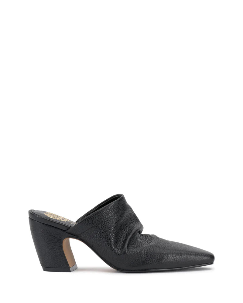 Carlie Slouched Pointed Toe Mule Shoes for Women - Black Comfortable Slide-On Loafers | Perfect for Office, Casual Outfits & Everyday Wear