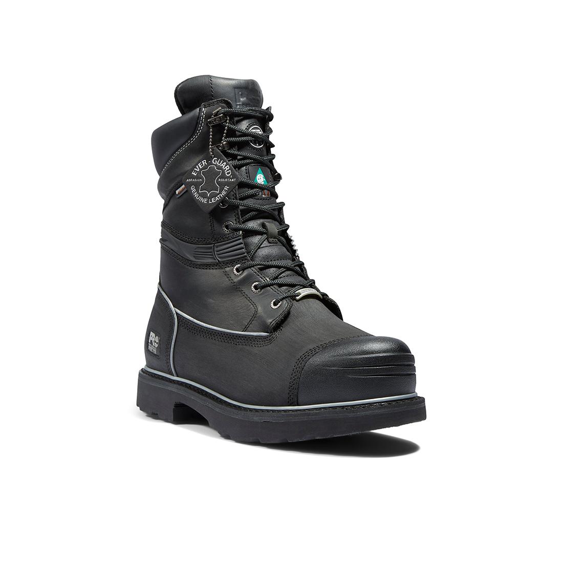 10 Inch Waterproof Steel Toe Work Boots with Met Guard & Sp Ins 400G - Black - Durable Safety Shoes for Construction, Mining & Outdoor Work