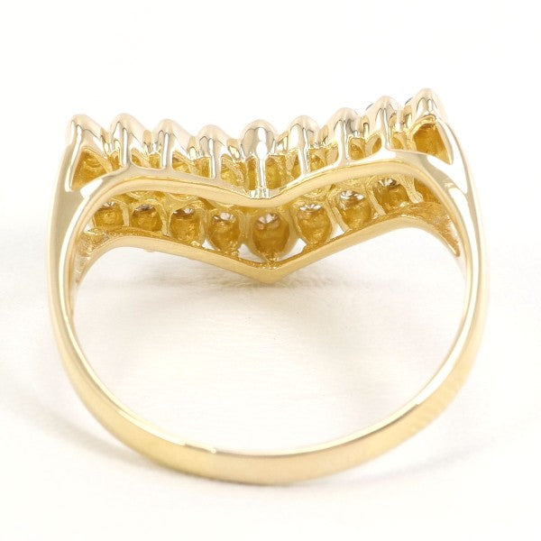 18K Yellow Gold Brown Diamond Ring for Women - Elegant Wedding, Engagement, Anniversary Jewelry Gift