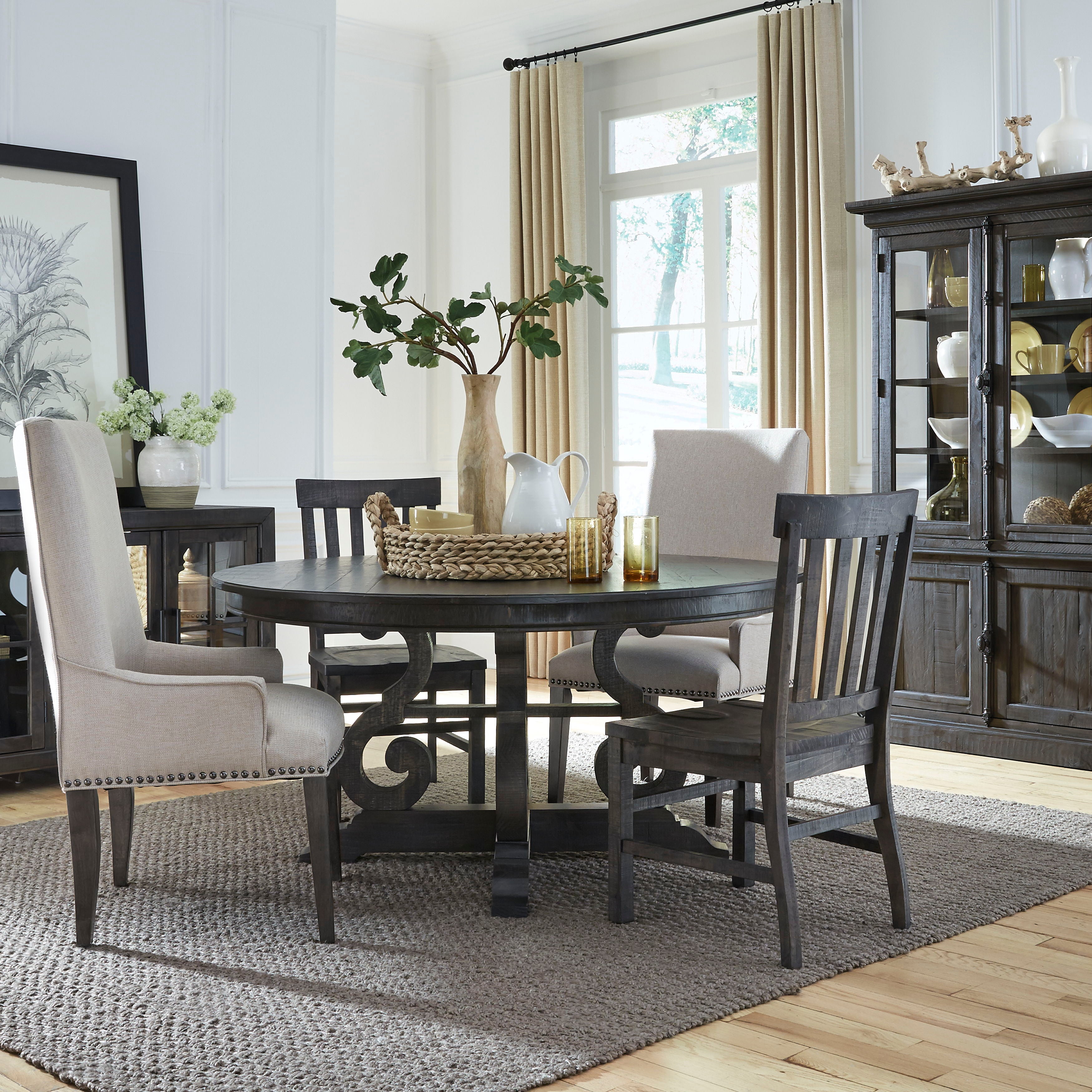 Bellamy Round Dining Table - 42 Inch Modern Wood Kitchen Table for 4-6 People, Perfect for Small Spaces, Breakfast Nook & Cozy Family Meals