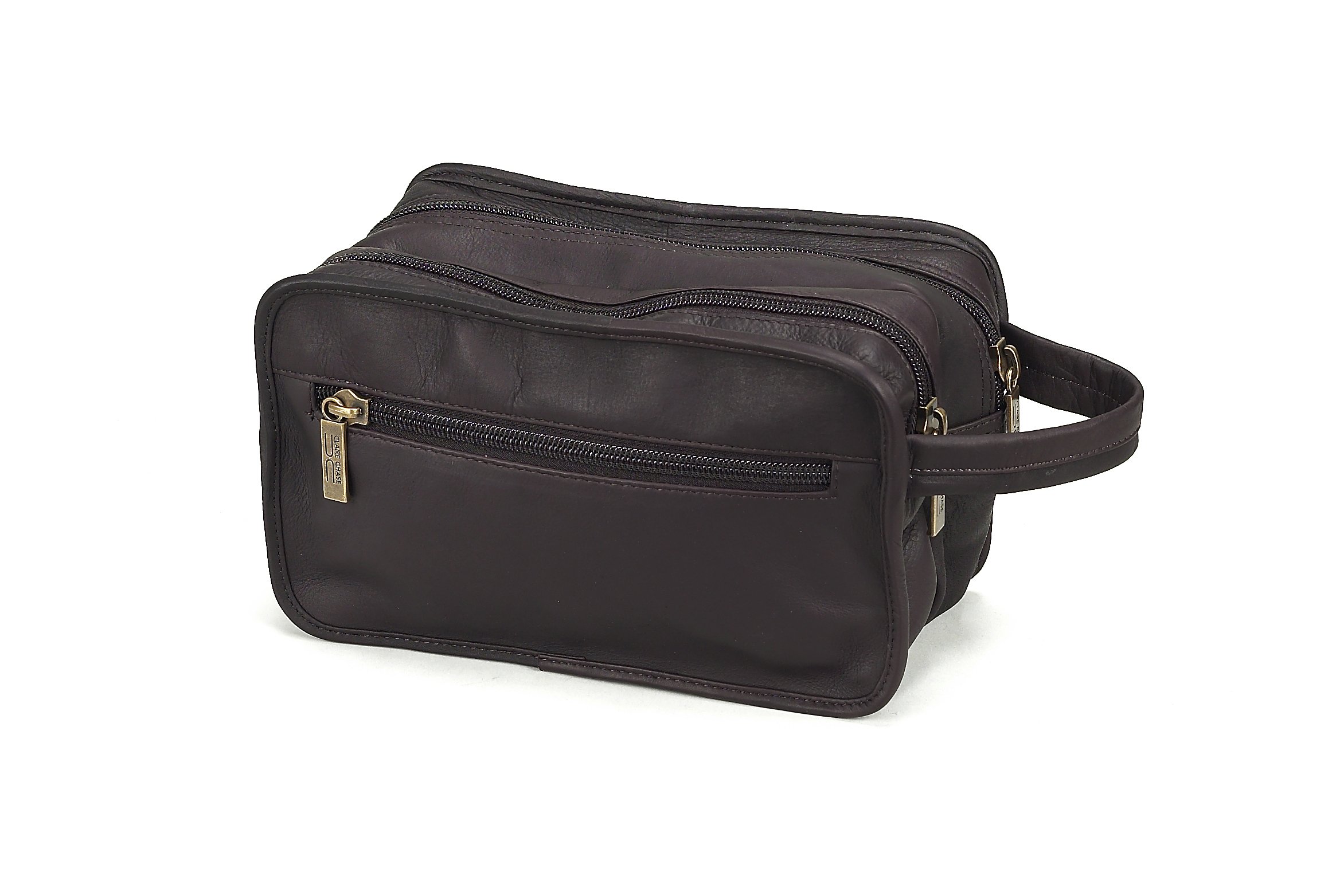 Claire Chase Luxury Travel Kit for Women - Premium Cosmetic Bag with Toiletries Organizer (Cafe Brown, One Size) - Perfect for Airplane, Vacation & Business Trips