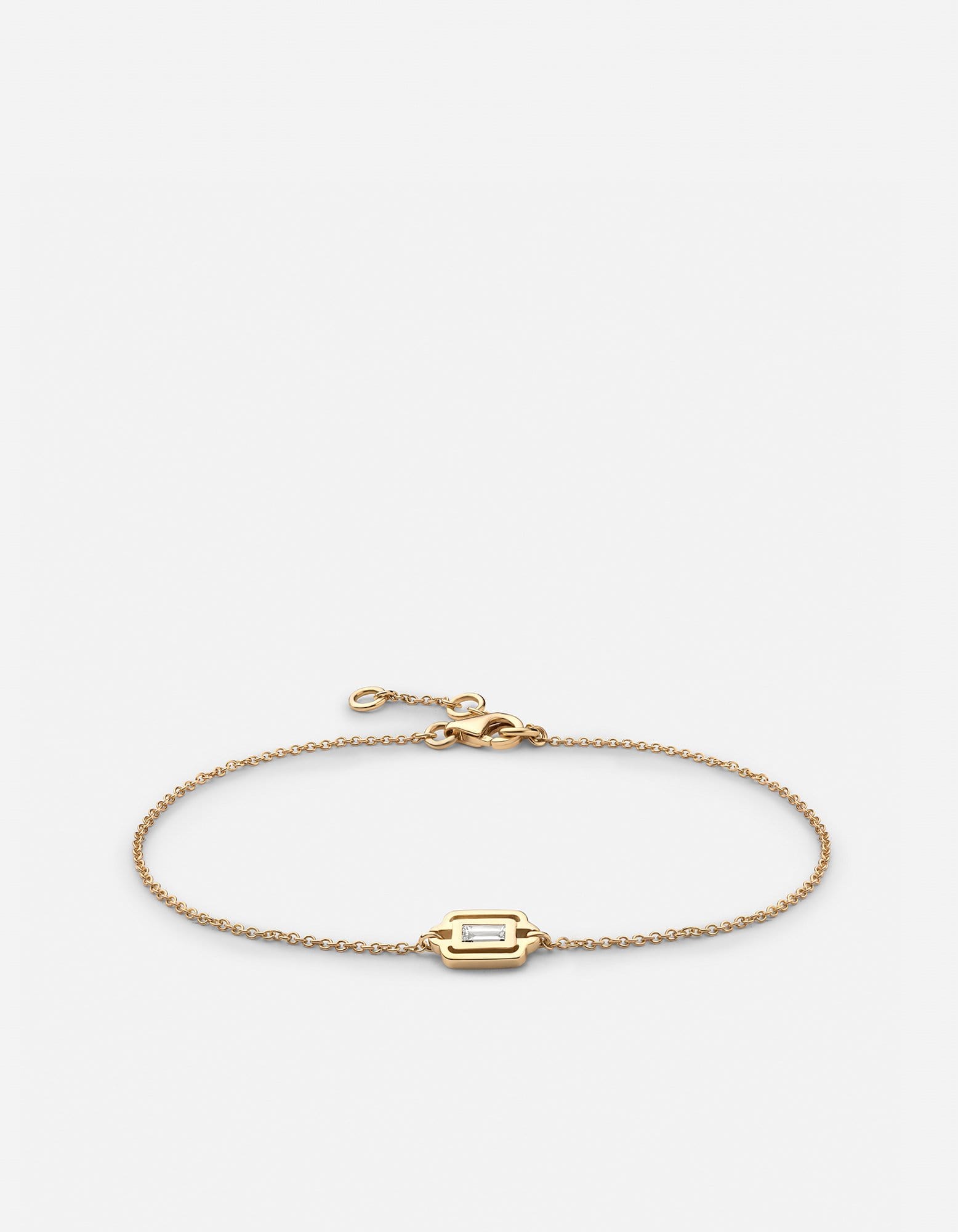 Polished Gold/Baguette Pave
