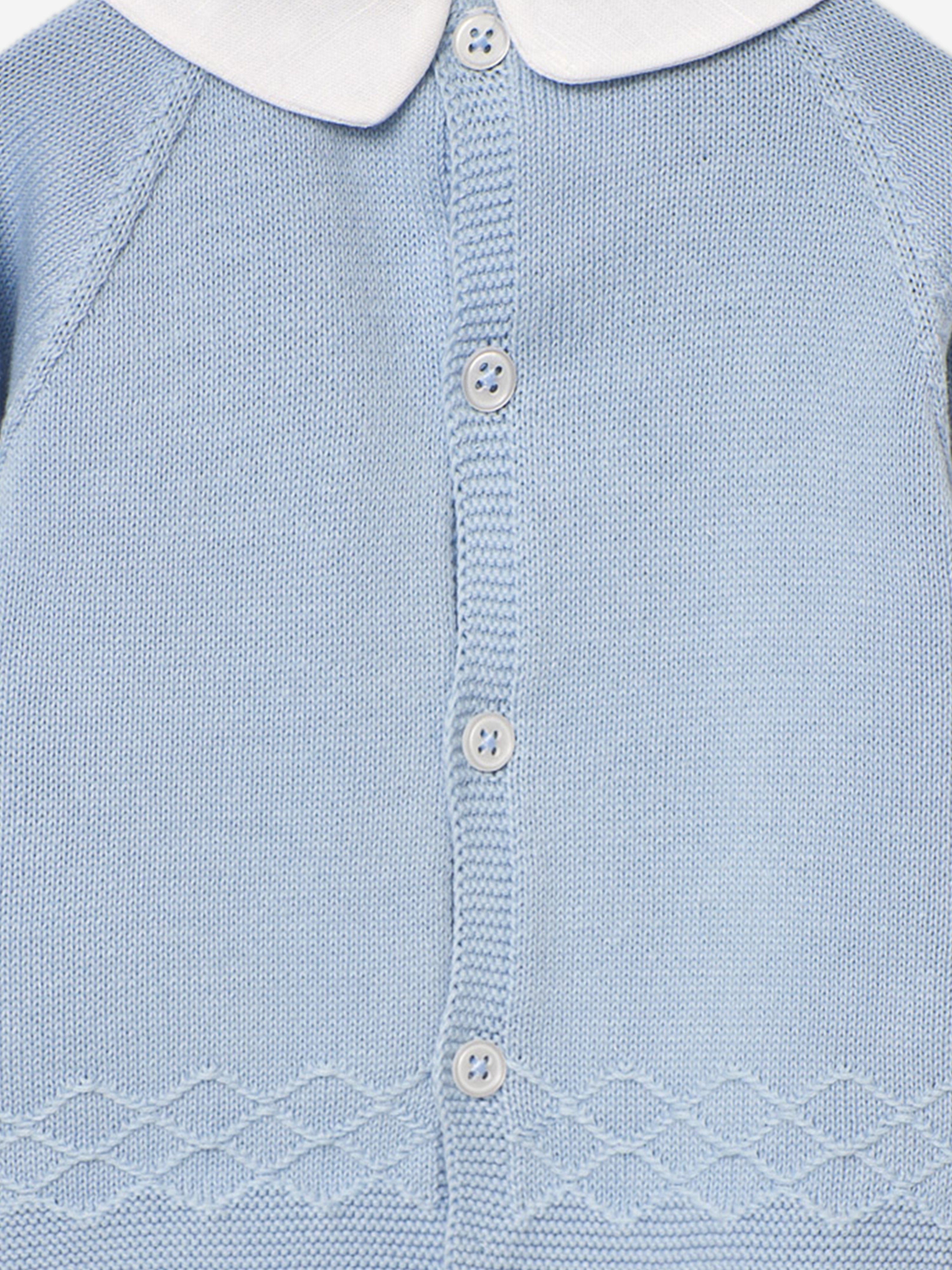 Blue Knitted Sweater for Baby Boys - Soft & Cozy Winter Pullover for Infants & Toddlers - Perfect for Playdates, Family Photos & Holiday Outfits