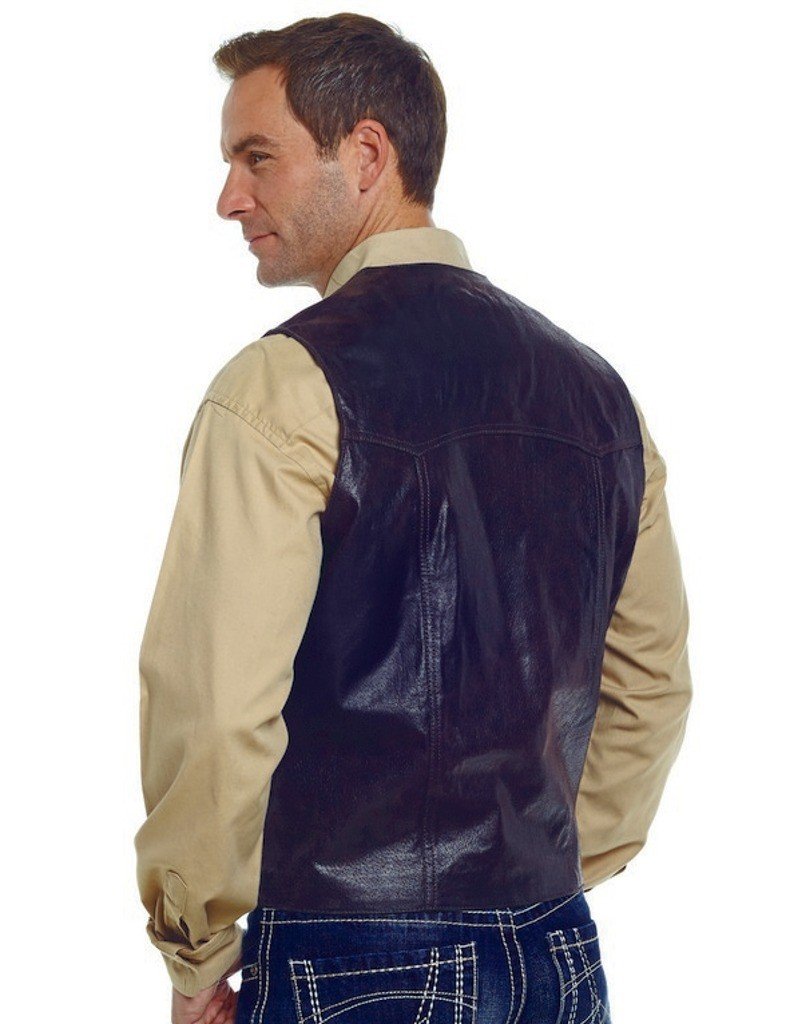 Men's Suede Vest - Cripple Creek Outerwear 2XLT Chocolate ML3061AT - Warm & Stylish for Outdoor Adventures, Hunting, and Casual Wear