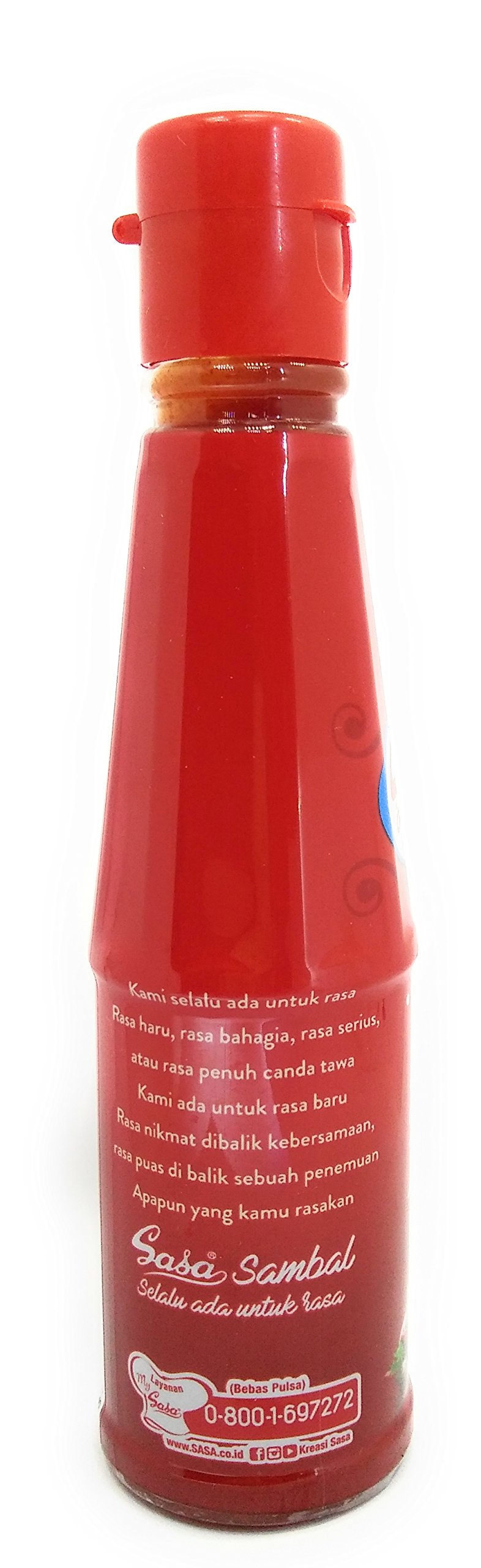 Authentic Sasa Sambal Hot Chili Sauce - 135ml (Pack of 3) | Spicy Indonesian Condiment for Cooking, Grilling & Dipping | Perfect for Noodles, Rice & BBQ