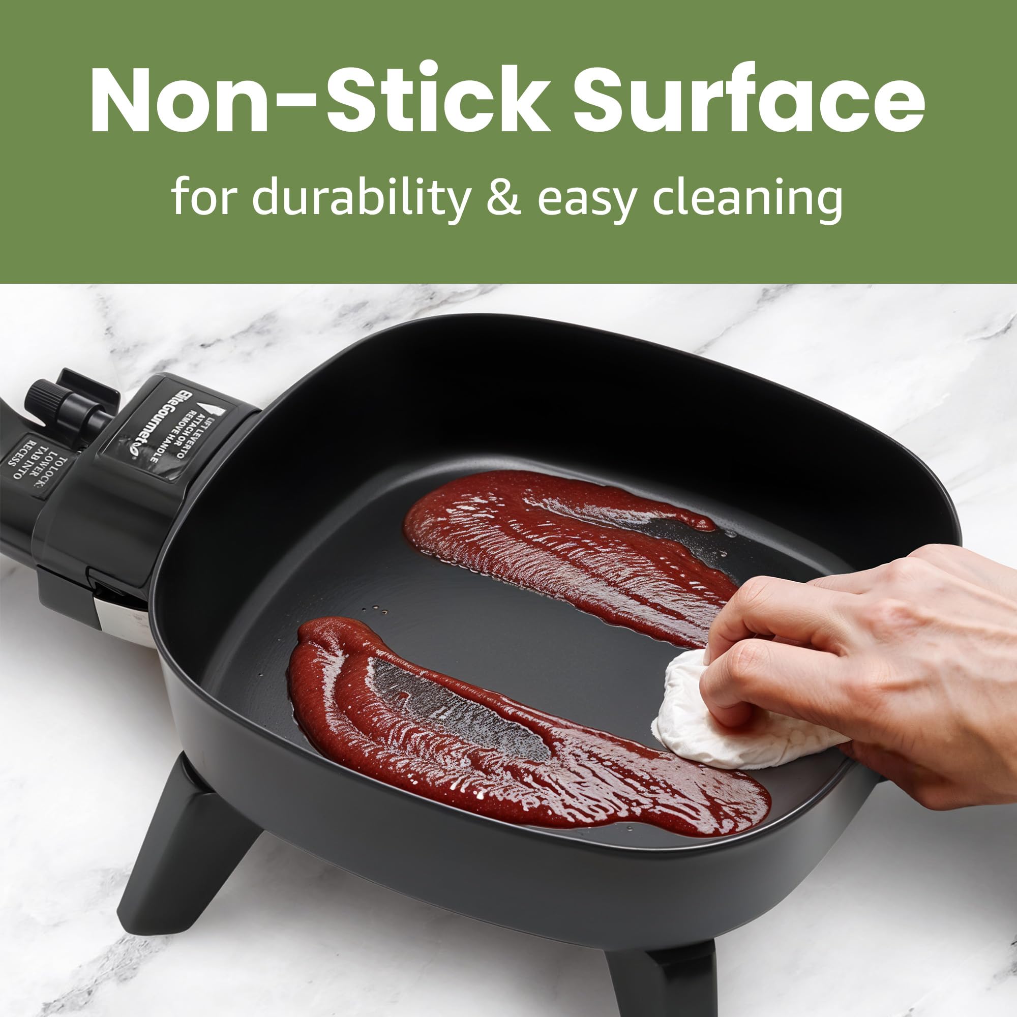Elite Gourmet EFS-400 600W Electric Skillet - 7