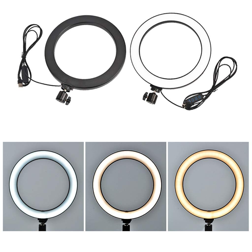 Dimmable LED Ring Light with Tripod & Phone Holder - 31-50cm Professional Makeup Photography Lighting for YouTube, TikTok, Live Streaming & Video Conferencing - Tungsten Carbide Material