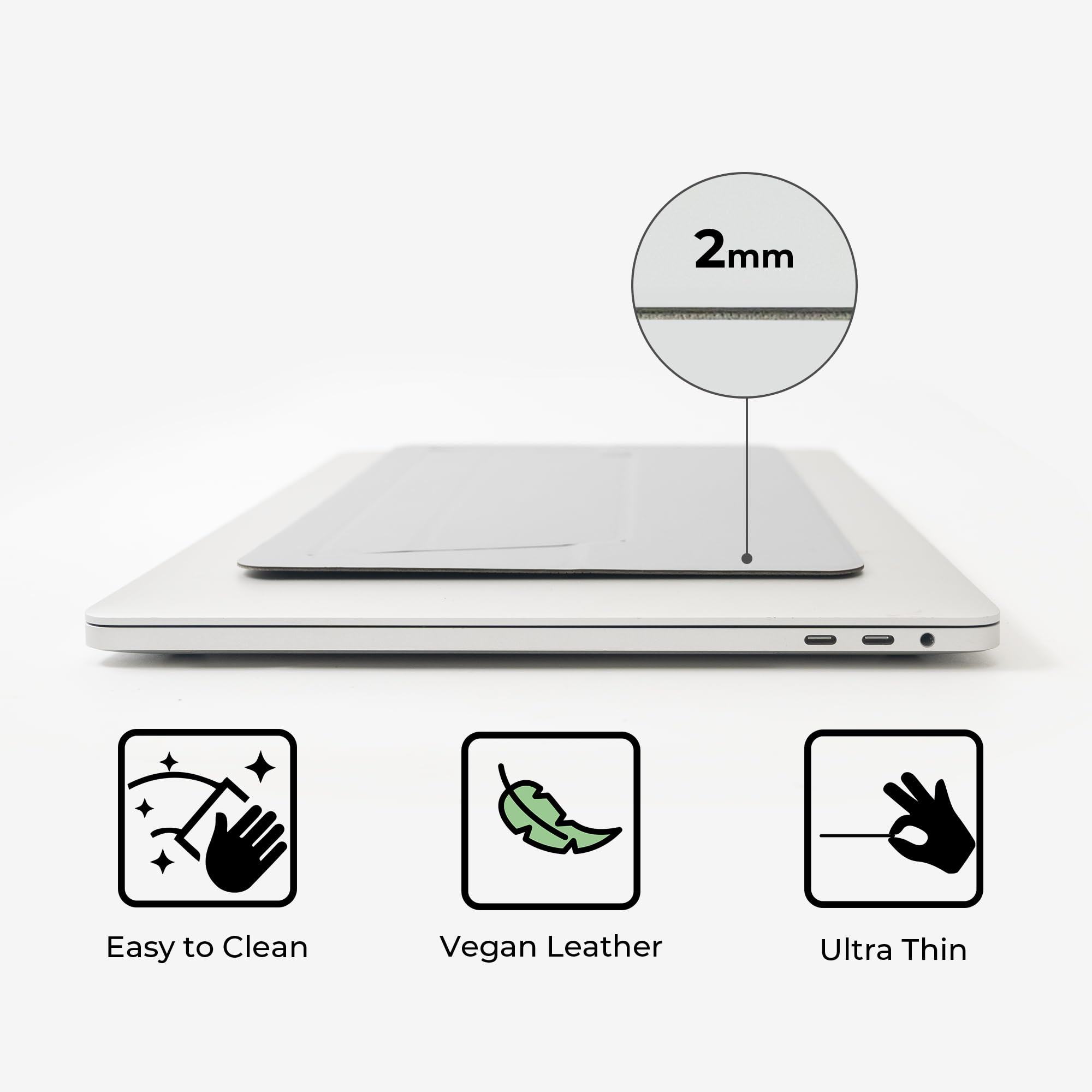 SenseAGE Foldable Laptop Stand - Lightweight & Portable Ergonomic Computer Holder for MacBook Air/Pro up to 15.4