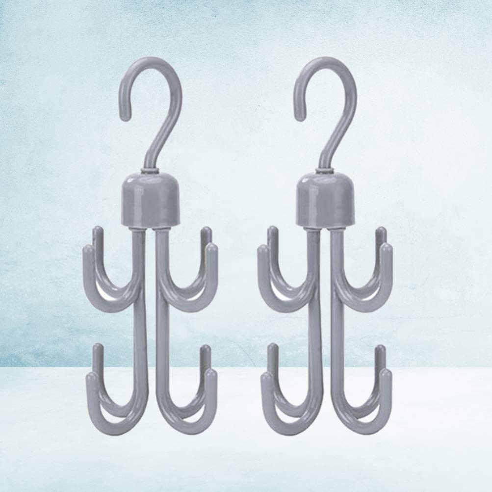 Cabilock 2-Pack Swivel Towel Hooks - Multipurpose Rotating Hangers for Towels, Totes, Purses & Organizing - Space Saving Closet & Bathroom Storage Solution