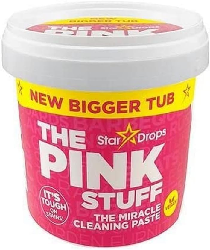 Stardrops The Pink Stuff Miracle All-Purpose Cleaning Paste - Heavy Duty Stain Remover for Kitchen, Bathroom & Home - 3 Pack (International Version) - Perfect for Ovens, Grills, Tiles & More