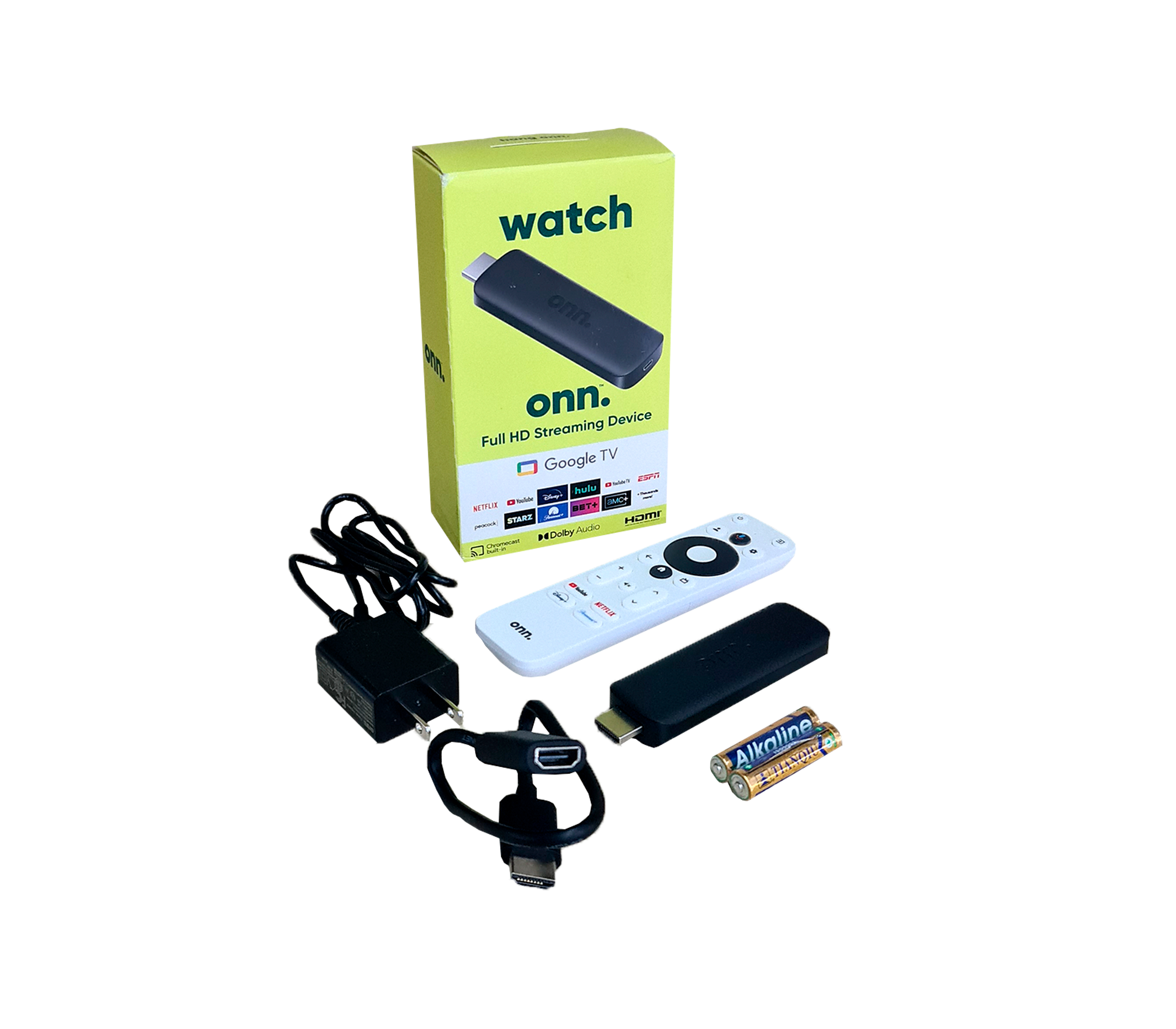 ONN Google TV Full HD Streaming Device - Watch Movies, Shows & Live TV in 1080p | Perfect for Home Entertainment & Smart TV Setup