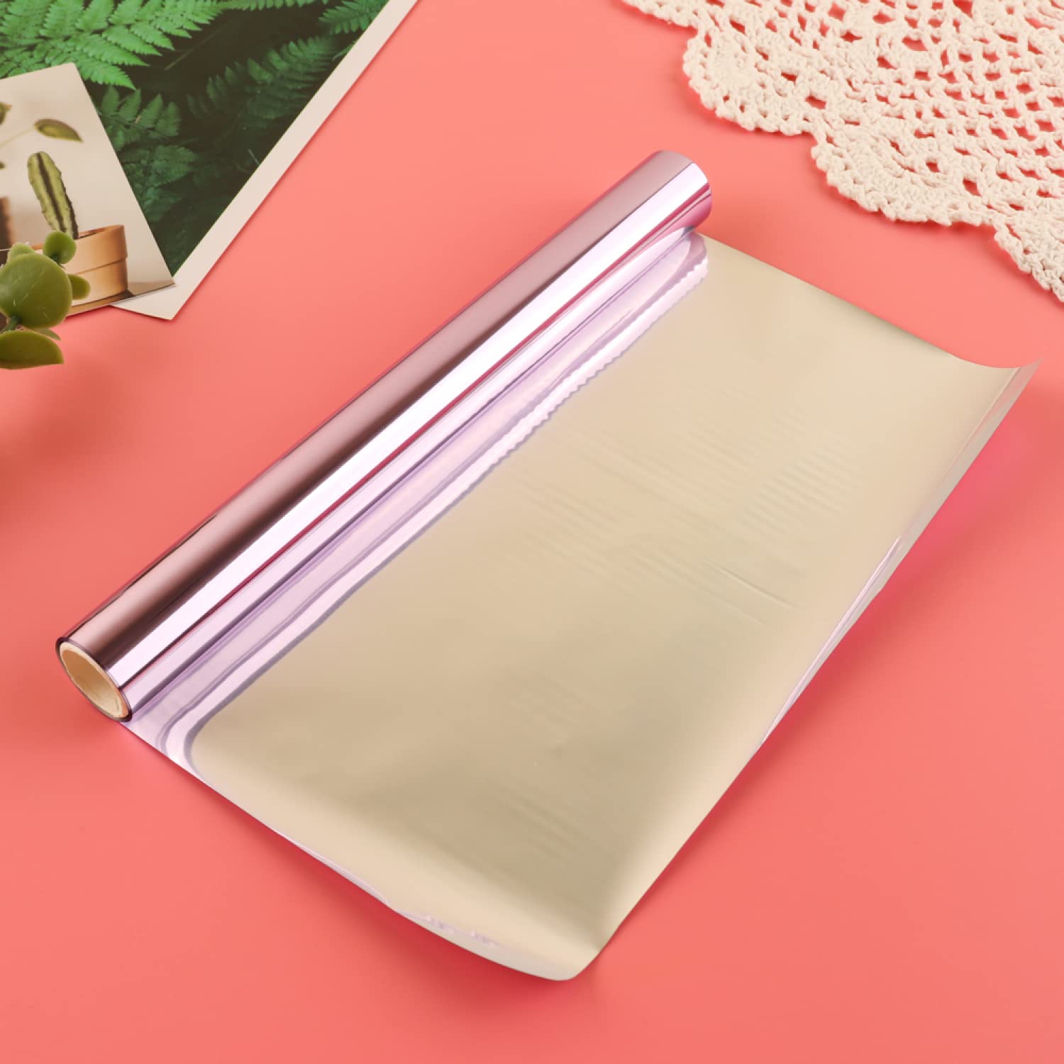 6PCS Glimmer Hot Foil Roll - Metallic Variety Pack with Diamond Colors (7.6x197 Inch) for Laser Printers & Laminators - Perfect for Scrapbooking, Card Making, DIY Paper Crafts and Gift Wrapping