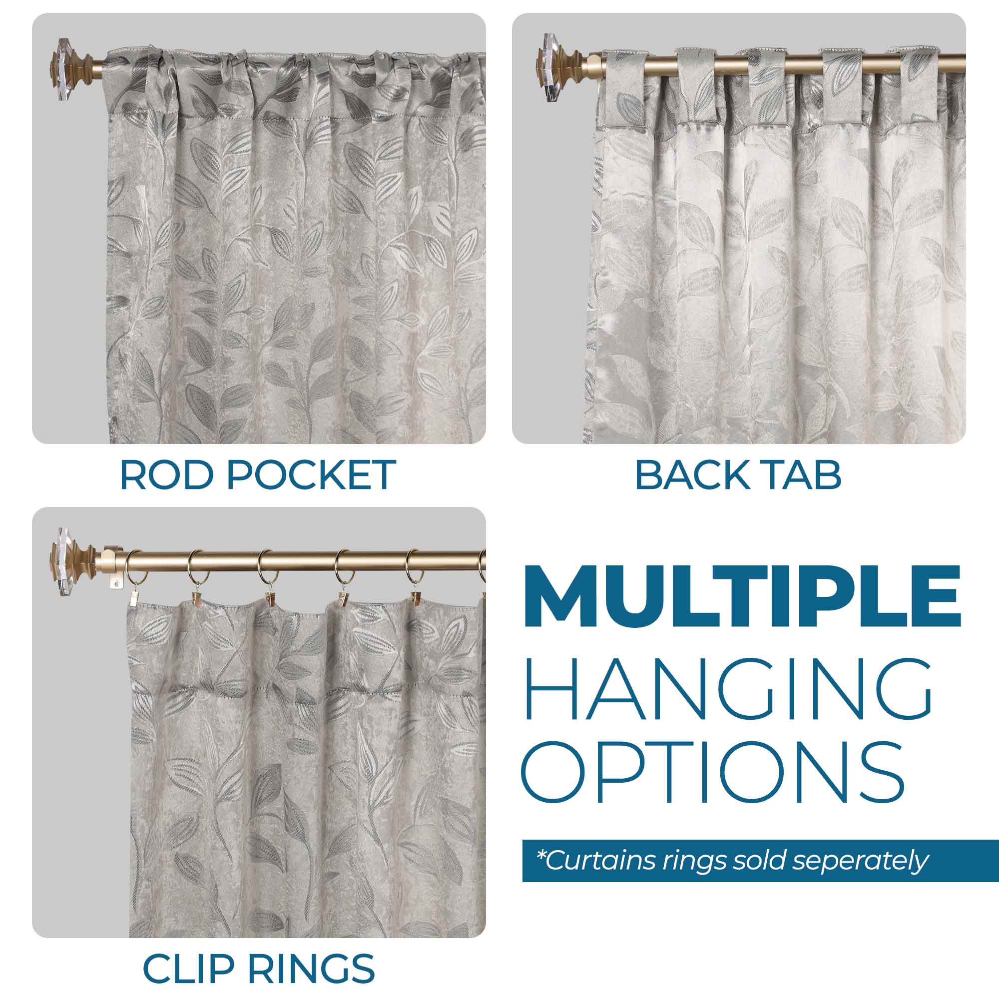 Premium Blackout Curtains for Bedroom - Super Soft Thermal Insulated Room Darkening Drapes with Back Tab Design (Set of 2 Panels) - Perfect for Nursery, Home Theater & Shift Workers