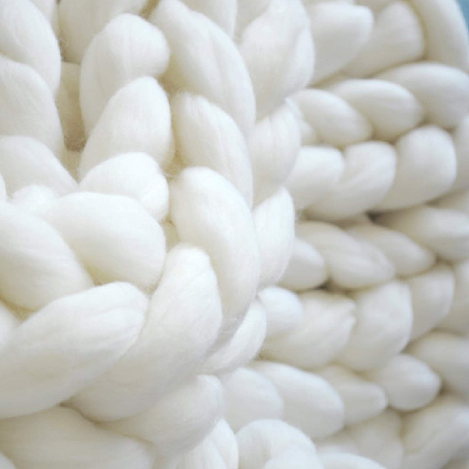 Handmade Chunky Knitted Blanket - 39