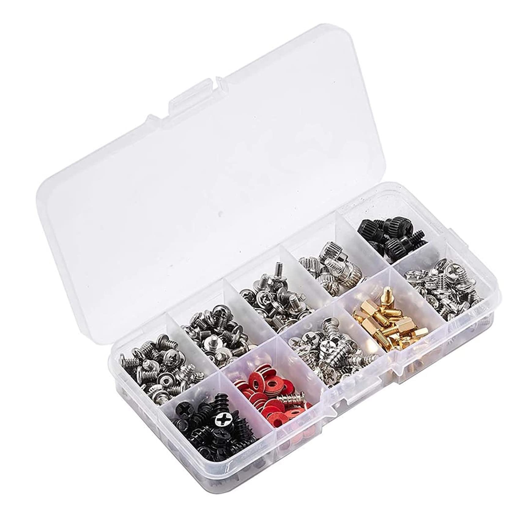 560PCS Computer Screw Standoffs Kit - M3 M3.5 M5 Screws for Hard Drive, PC Case, Motherboard & Fan Installation - Durable Power Supply Mounting Hardware for Computer Build & Repair