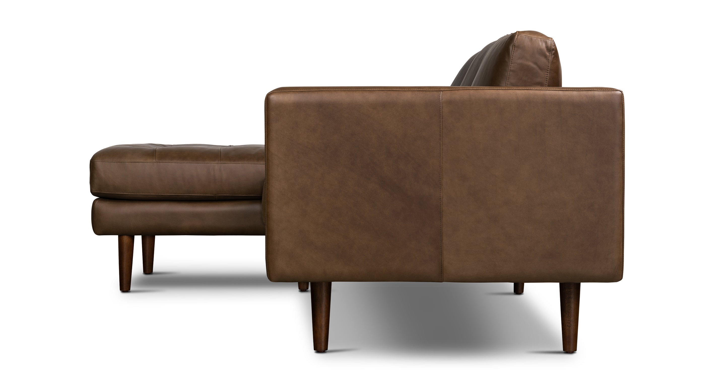 Napa Left Facing Sectional Sofa - Modern L-Shaped Couch with Reversible Chaise, Soft Fabric Upholstery for Living Room, Family Room & Home Theater Comfort