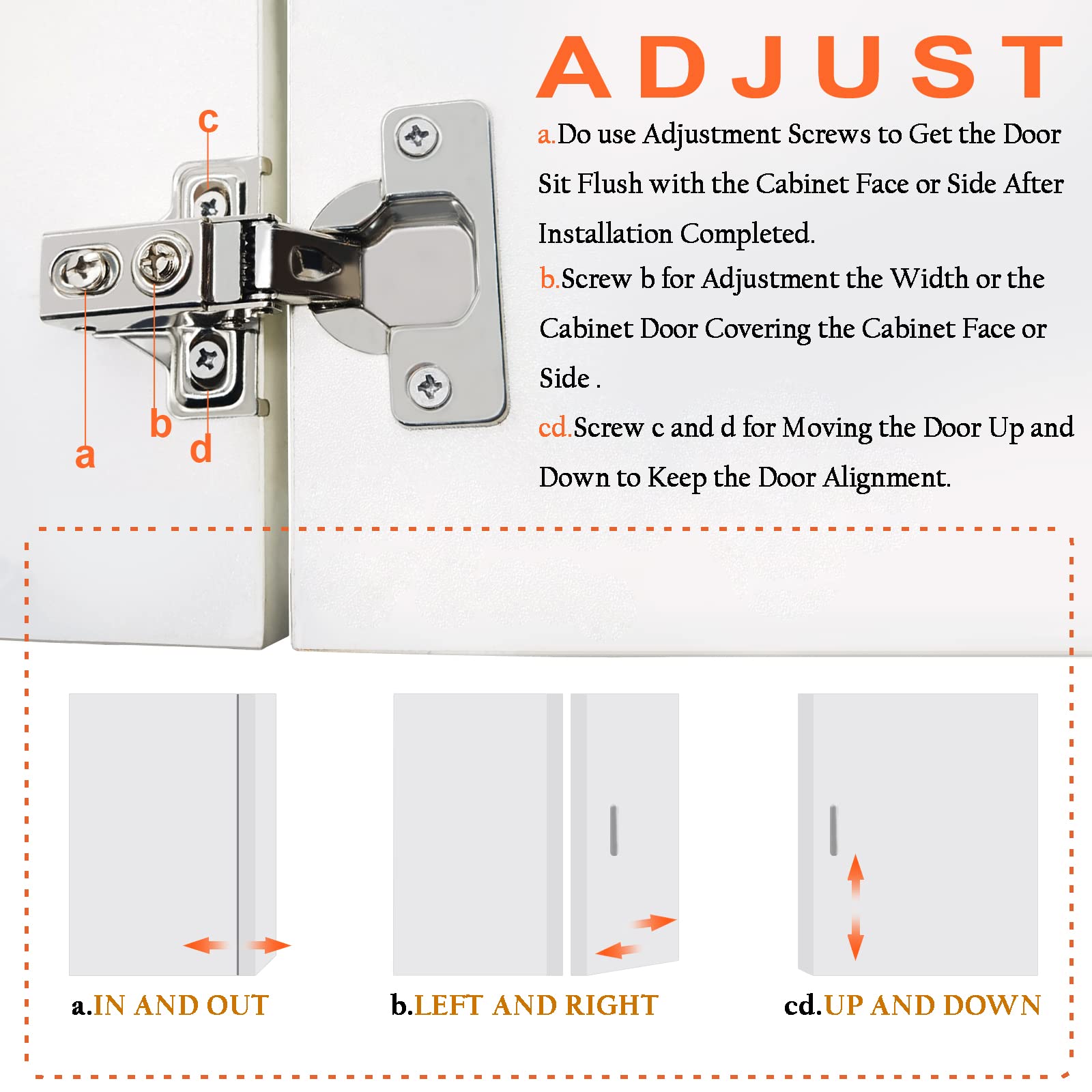 BESTEEL 24 Pack 1/2 Inch Overlay Soft Close Cabinet Hinges - Stainless Steel Concealed Kitchen Cabinet Hinges with Self Closing Mechanism - Includes Hinge Drilling Tool and Manual - Perfect for Kitchen Cabinets, Bathroom Vanities, and Furniture Installation