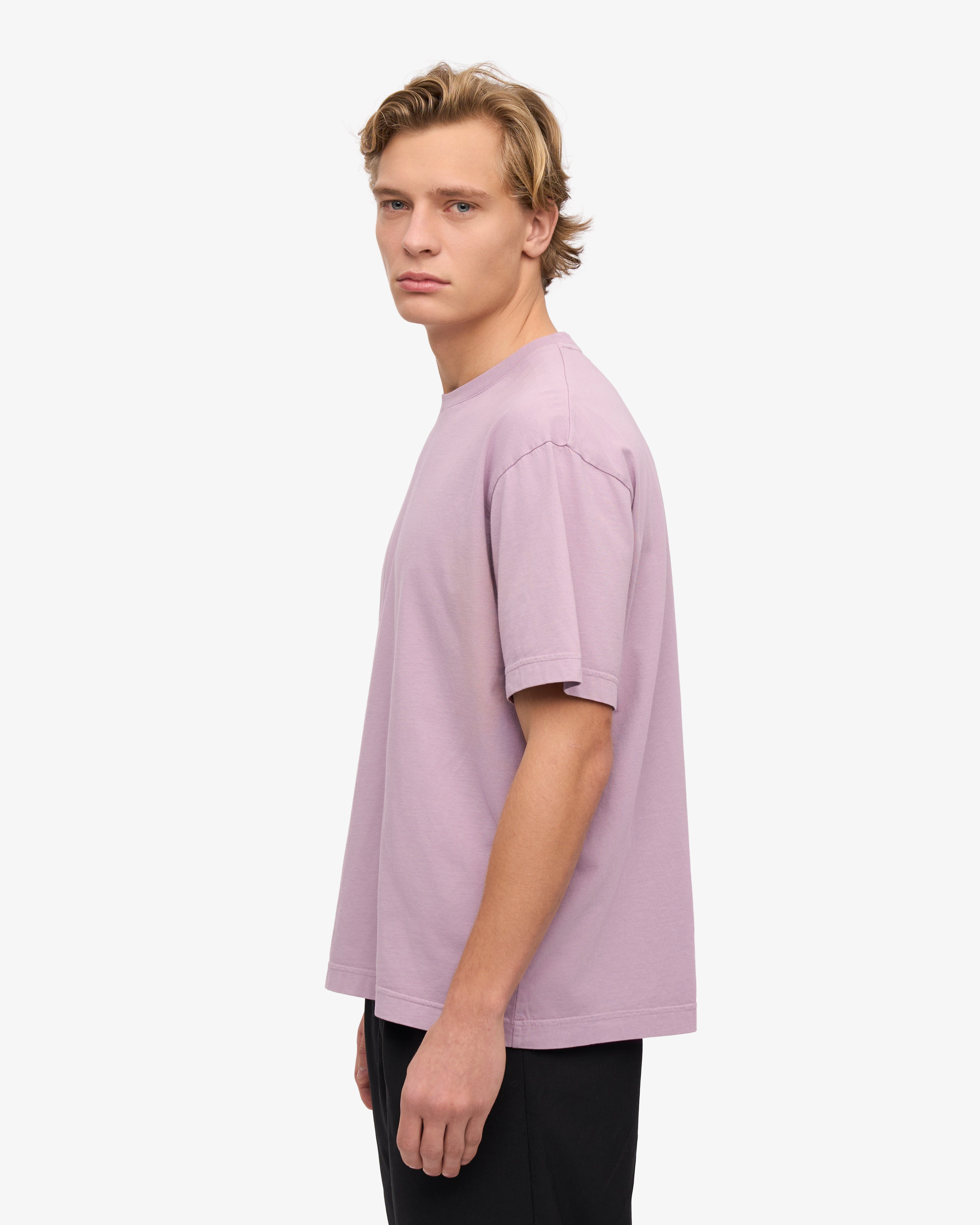 Organic Oversized T-Shirt for Women - Soft & Comfortable Pearly Purple Cotton Tee - Perfect for Casual Wear, Lounge & Everyday Outfits