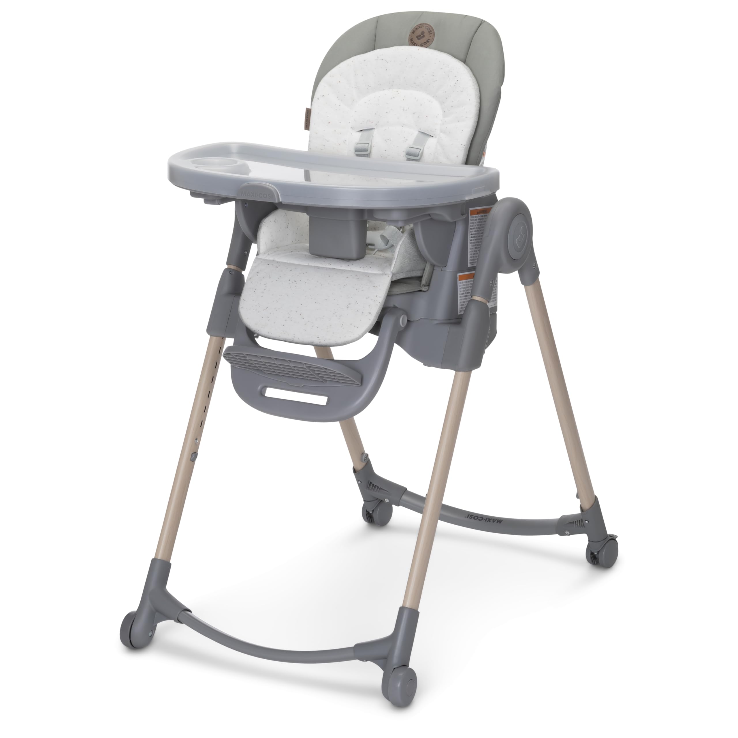 Maxi-Cosi Minla 6-in-1 Convertible Baby High Chair | Foldable, Adjustable & Portable | Classic Green Design | Perfect for Dining, Travel & Small Spaces