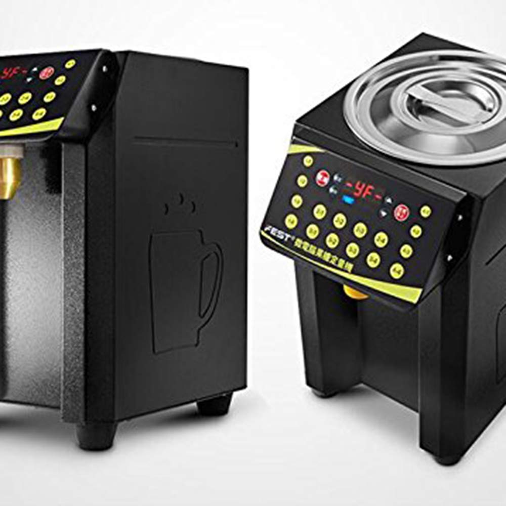 110V Stainless Steel Syrup Dispenser for Bubble Tea - Fructose Quantitative Machine with Removable Nozzle for Easy Cleaning | Perfect for Coffee Shops, Bubble Tea Stores, and Dessert Bars