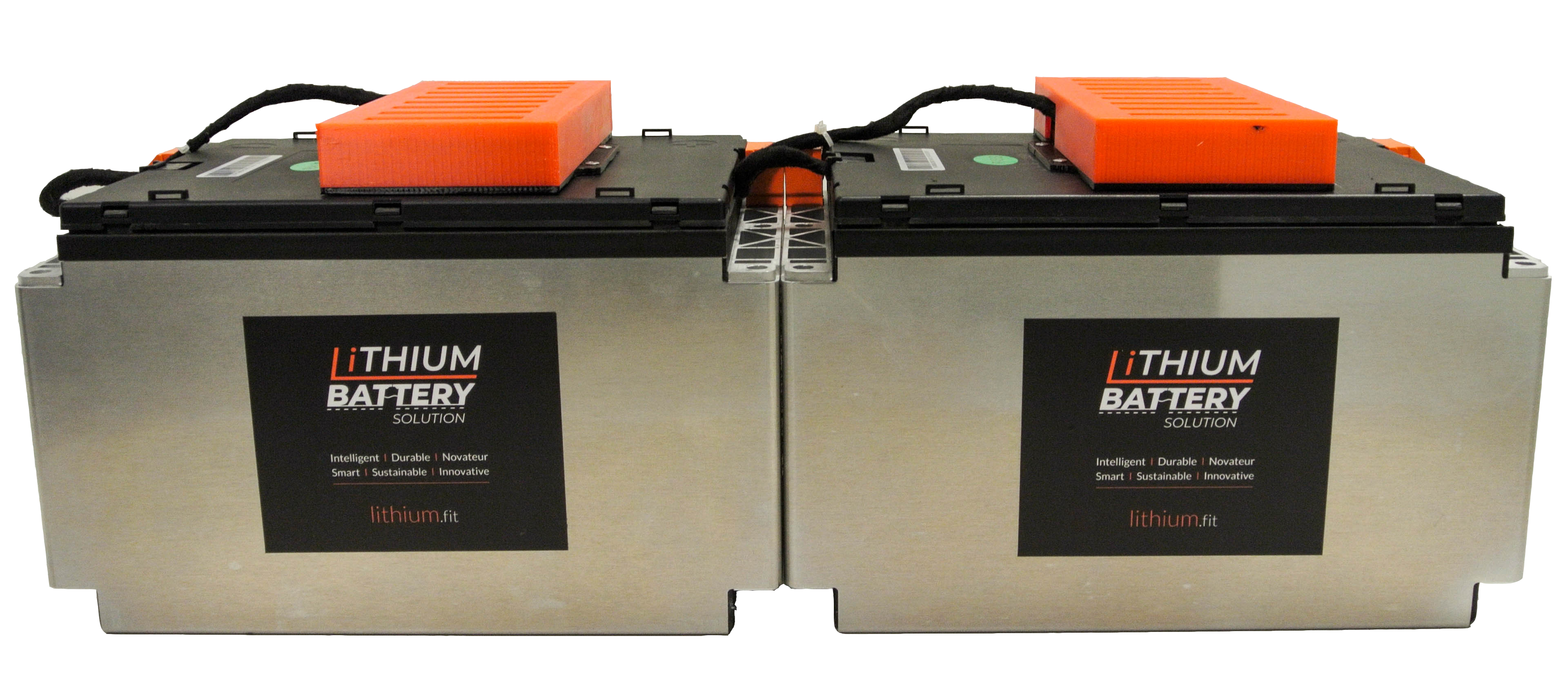 200Ah LiFePO4 Lithium Battery (2X LBS 200) with External BMS - Commercial & Industrial Deep Cycle Battery for Solar, RV, Marine & Off-Grid Power Systems