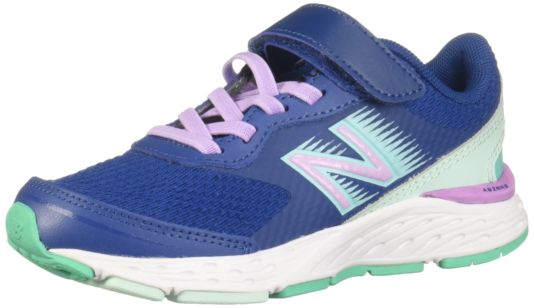 New Balance Kids' 680 V6 Hook and Loop Running Shoes - Lightweight & Comfortable Sneakers for Boys & Girls - Perfect for School, Play & Daily Activities
