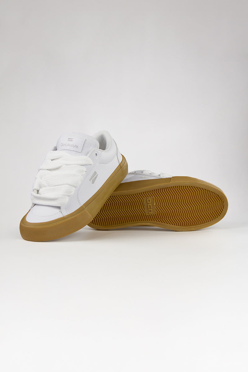 Ocn Lincoln City White Gum Sneakers - Comfortable Casual Shoes for Men & Women | Perfect for Walking, Running & Everyday Wear