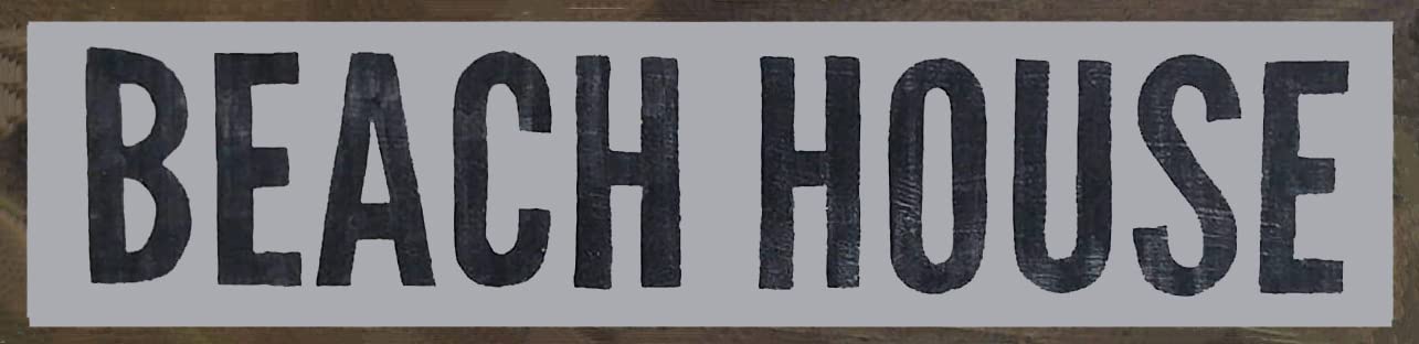 Coastal Beach House Sign - 4x16 Inch Wooden Decor with Inspirational Quotes - Perfect for Beach Homes, Porches, and Coastal-Themed Living Spaces