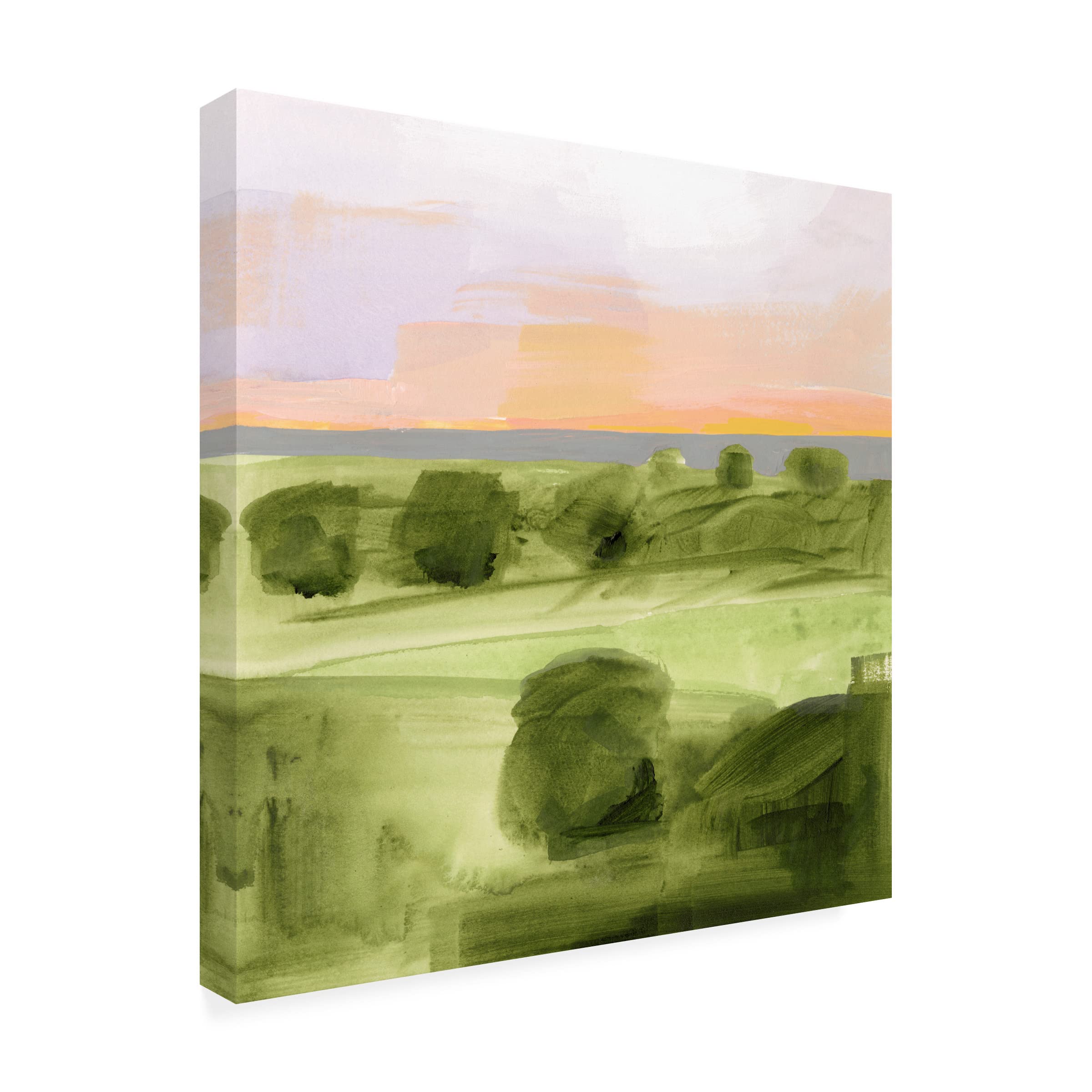 Victoria Borges 'Jotted Landscape I' Canvas Wall Art Print - Modern Abstract Painting for Living Room, Bedroom & Office Decor | Trademark Fine Art Collection