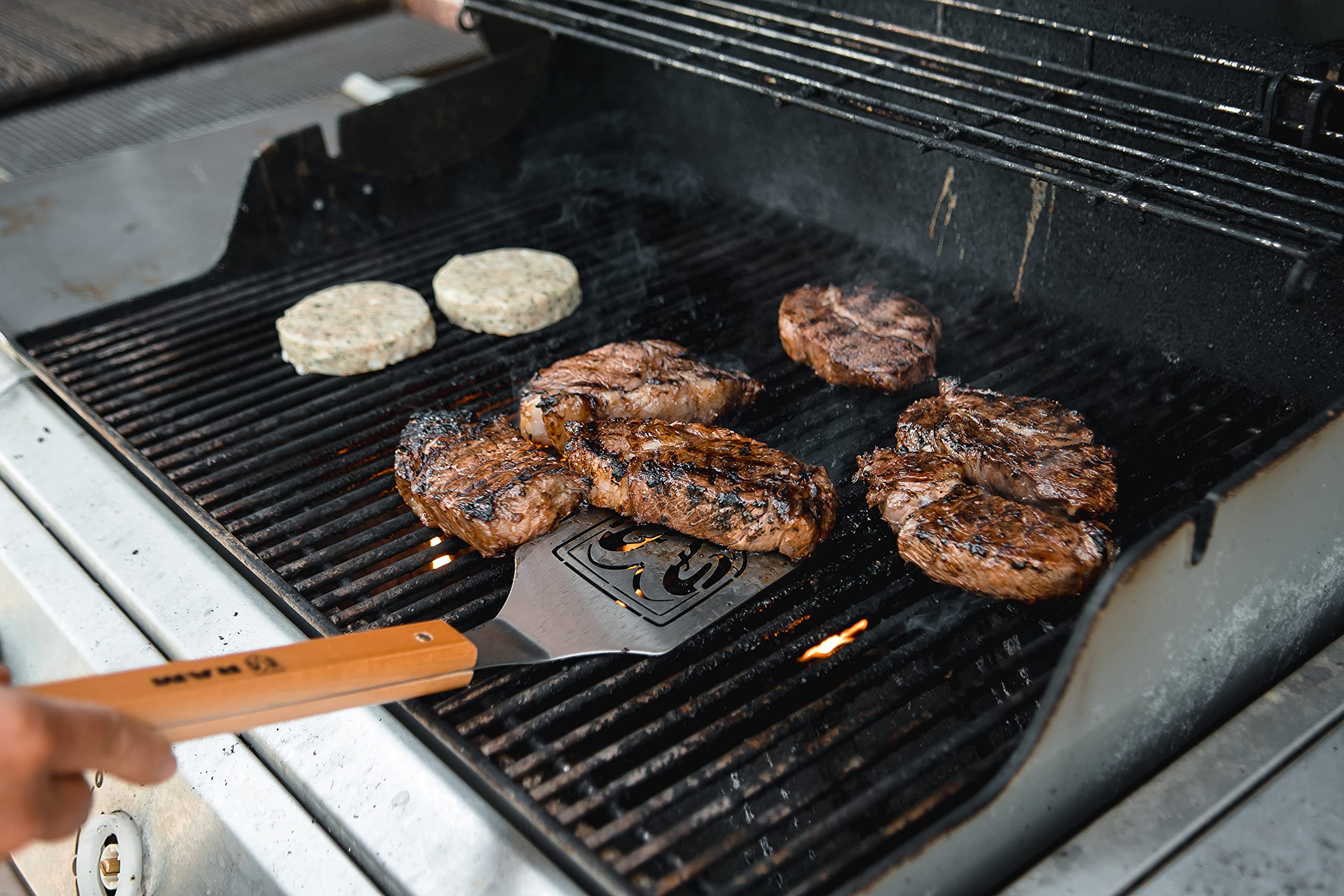 Ram Trucks Logo Grilling Spatula and Bottle Opener - Heavy Duty BBQ Tool for Outdoor Cooking and Tailgating