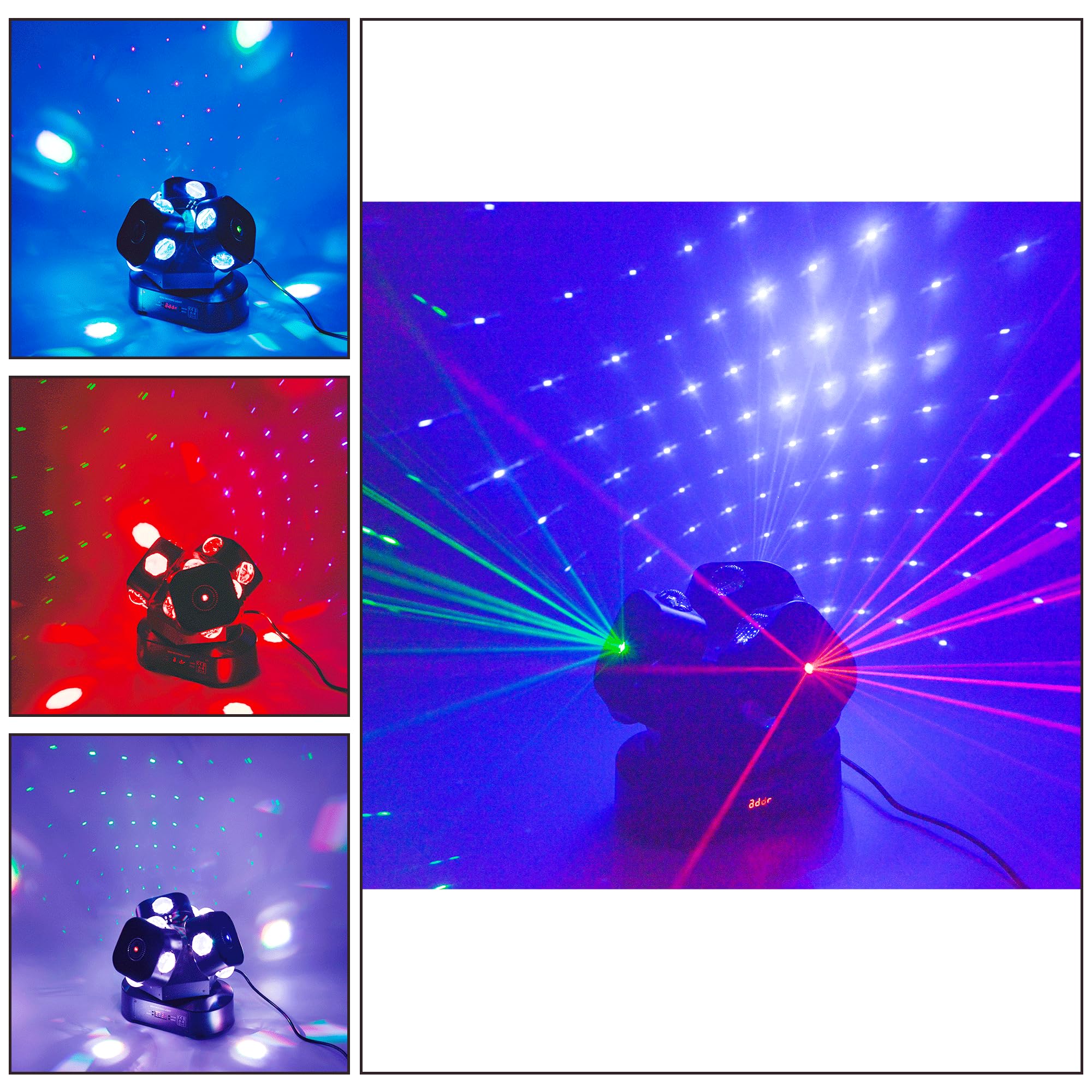 DMX 512 Moving Head DJ Light - 12LED RGBW Strobe Beam Light with Sound Activation | Stage Lighting for DJ Parties, KTV, Disco, Wedding & Concert Events | Perfect for Nightclubs, Festivals and Professional Stage Shows