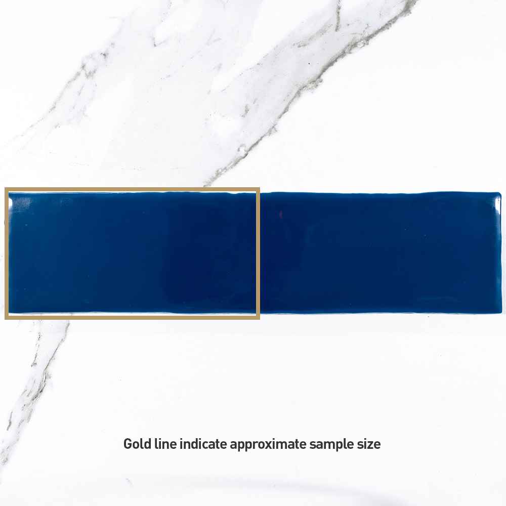 Manhattan Saffire 75x300 Glossy Ceramic Subway Tile - Perfect for Kitchen Backsplash, Bathroom Walls & Modern Interior Design