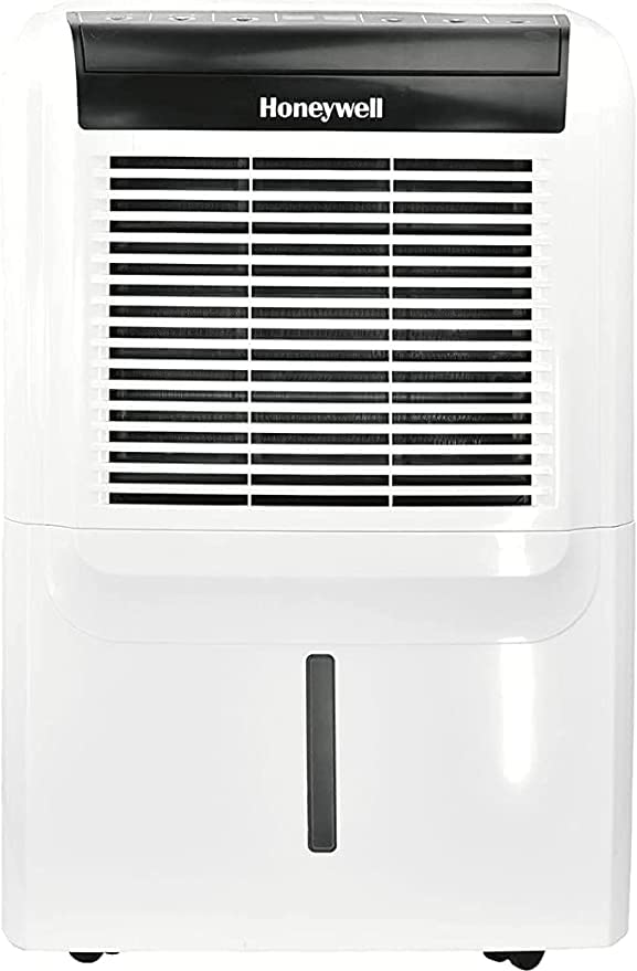 Honeywell 50 Pint Energy Star Certified Dehumidifier with Anti-Spill Design, Quiet Fan & 5-Year Warranty - Ideal for Basements, Bedrooms & Large Rooms up to 3000 Sq Ft
