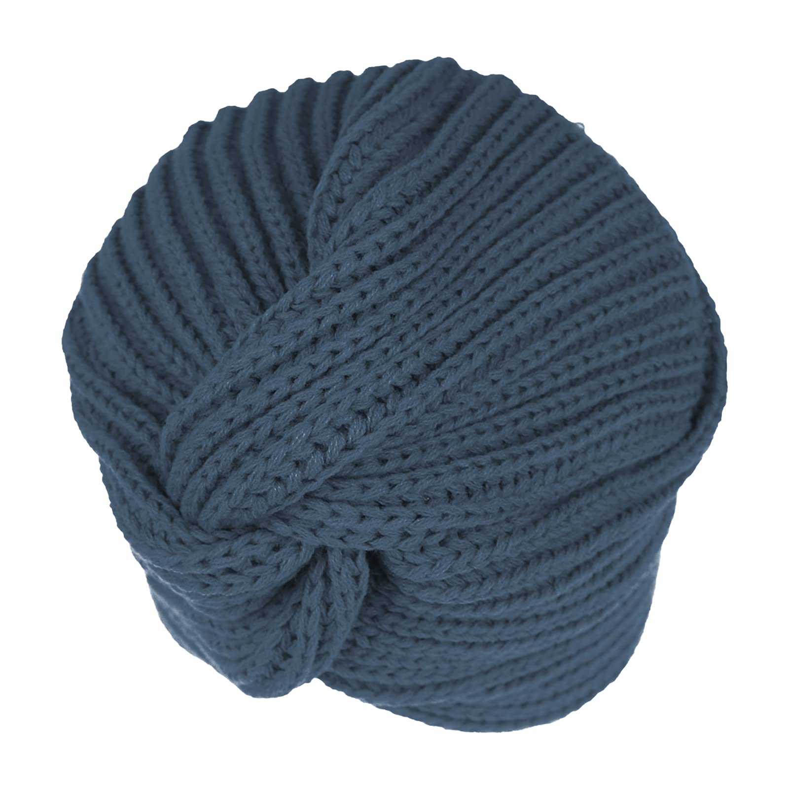 3-Piece Women's Knitted Winter Headscarf Set - Warm Beanie Hat & Headband Combo for Sleeping, Chemo, and Cold Weather (Black, Navy, Khaki) - Cozy Accessories for Indoor Comfort & Outdoor Activities