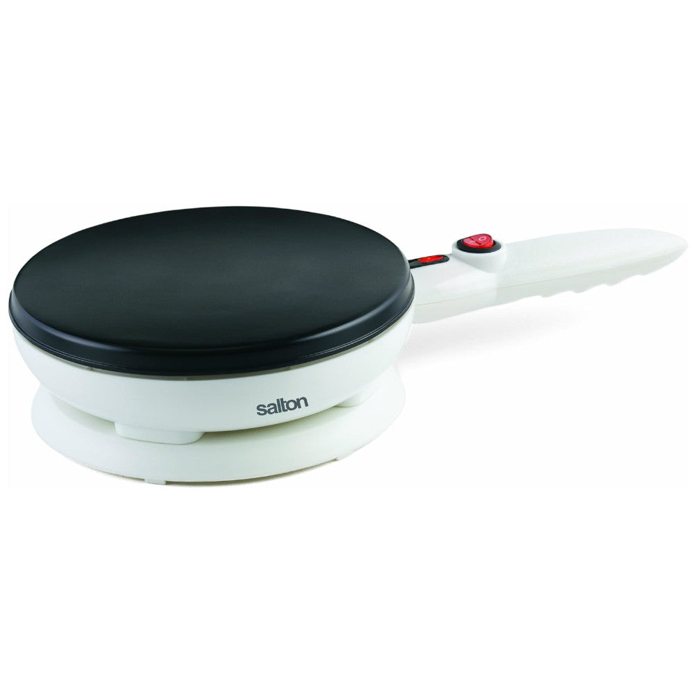 Salton CM1337 Electric Cordless Crepe Maker & Tortilla Maker - Perfect for Breakfast, Desserts & Mexican Cuisine at Home